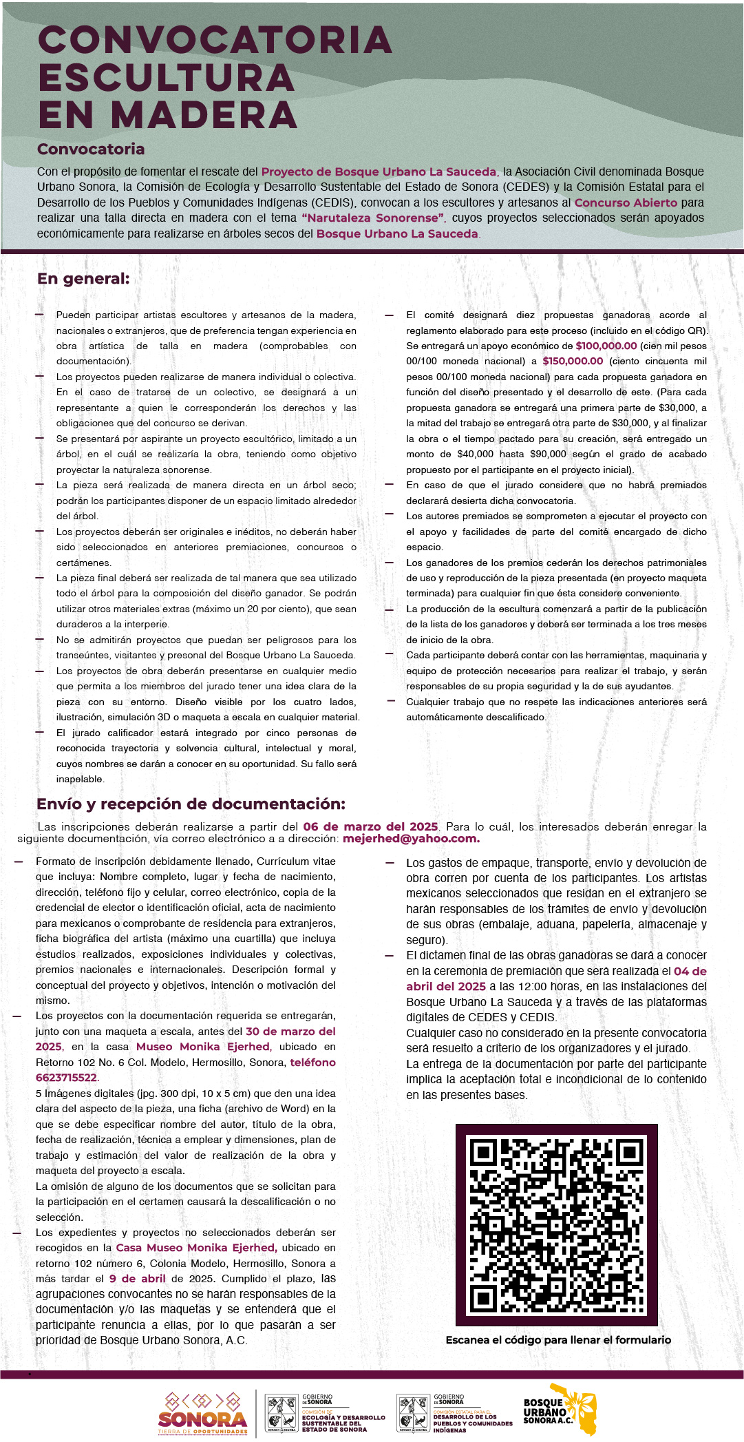 Convocatoria Sauceda2 Convocatoria Sauceda requisitos