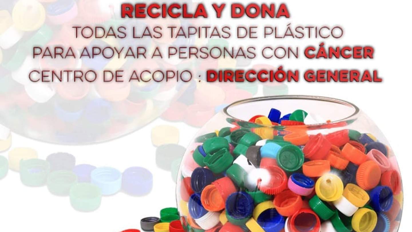 Tú también súmate y apoya esta noble causa.               Continuamos recolectando tapitas de plástico en nuestro centro de acopio de Dirección General del ISEA.