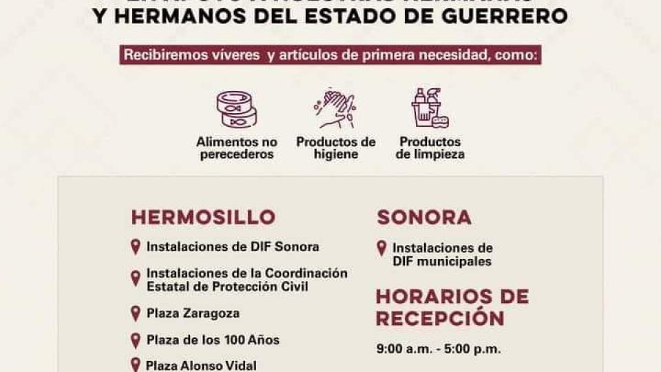 En el Gobierno de Sonora habilitaremos centros de acopio