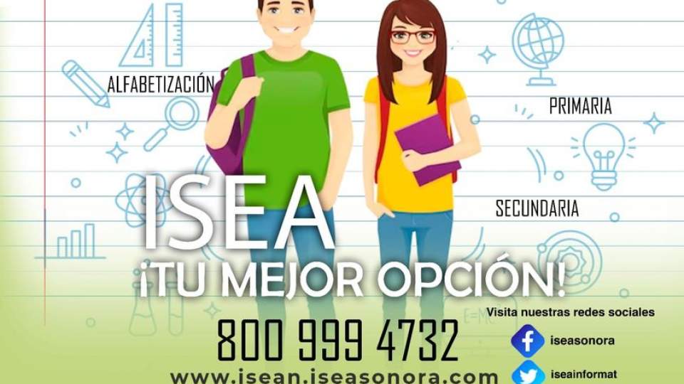Para quiénes desean iniciar, continuar o concluir su primaria o secundaria, el ISEA cuenta con #AprendeINEA