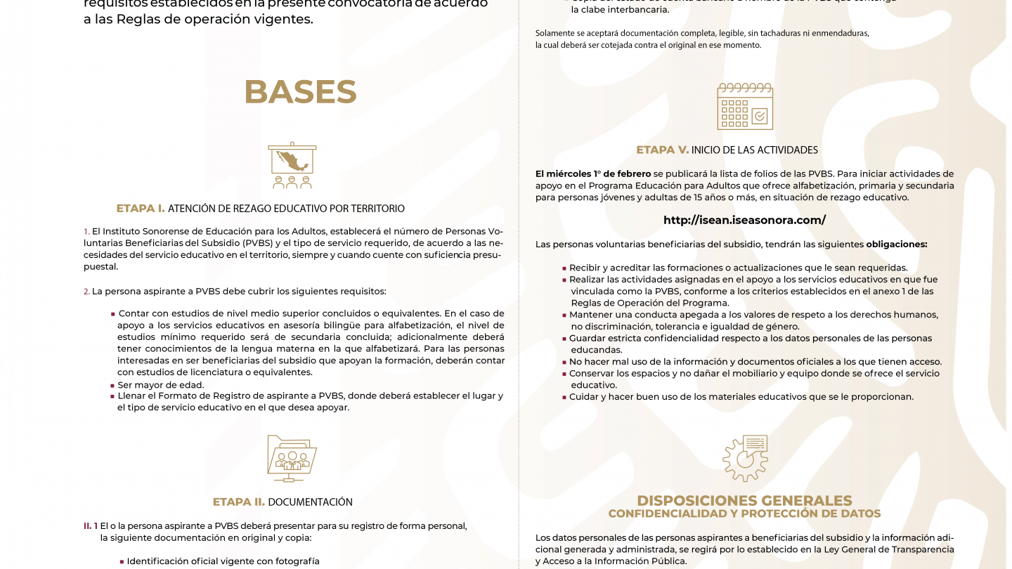 BASES DE LA CONVOCATORIA