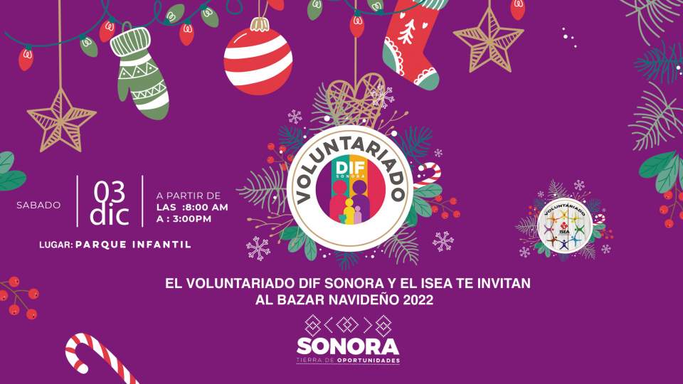 BAZAR NAVIDEÑO 2022 PRÓXIMO 03 DE DICIEMBRE.