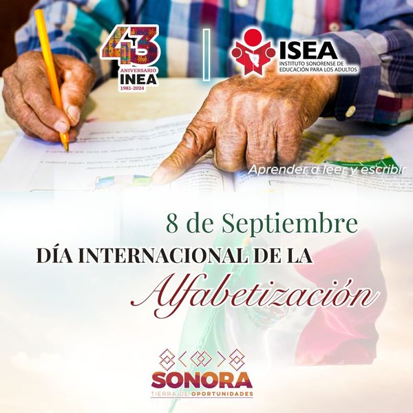 Destaca Sonora por su bajo índice de analfabetismo en personas mayores de 15 años. Se ubica entre las 3 entidades con porcentaje más bajo en este indicador en el país.