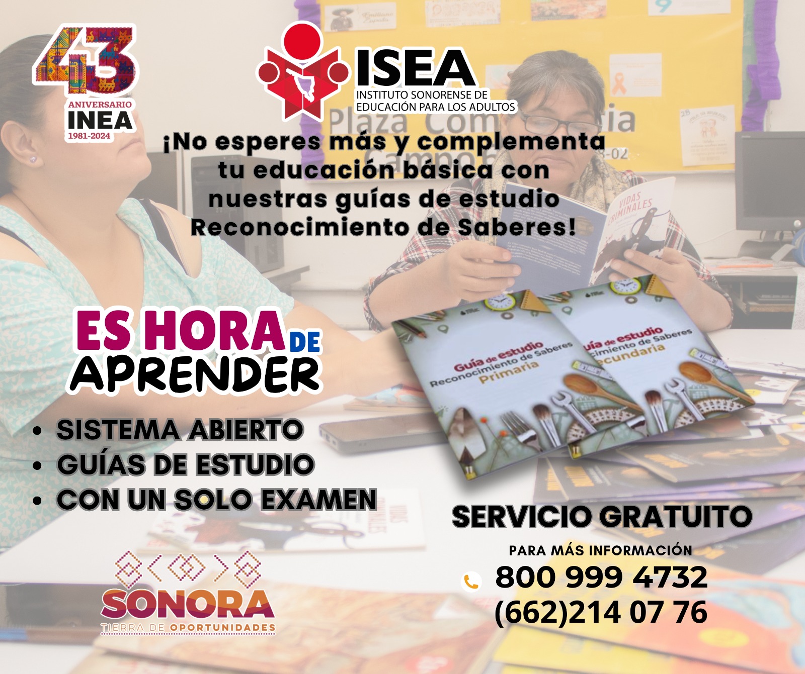 Si tienes experiencia laboral, antecedentes escolares y los conocimientos necesarios, prepárate con las   Guías de Reconocimiento de Saberes y certifica tu educación básica