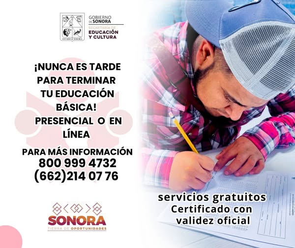 📢 ¿Aún no terminas la primaria o secundaria? El ISEA te ayuda a lograrlo GRATIS. No pongas límite a tus sueños, la educación es tu mejor herramienta. 📲 Inscríbete en: https://aprendeinea.inea.gob.mx/ o llámanos al 800 999 4732 para más información.
