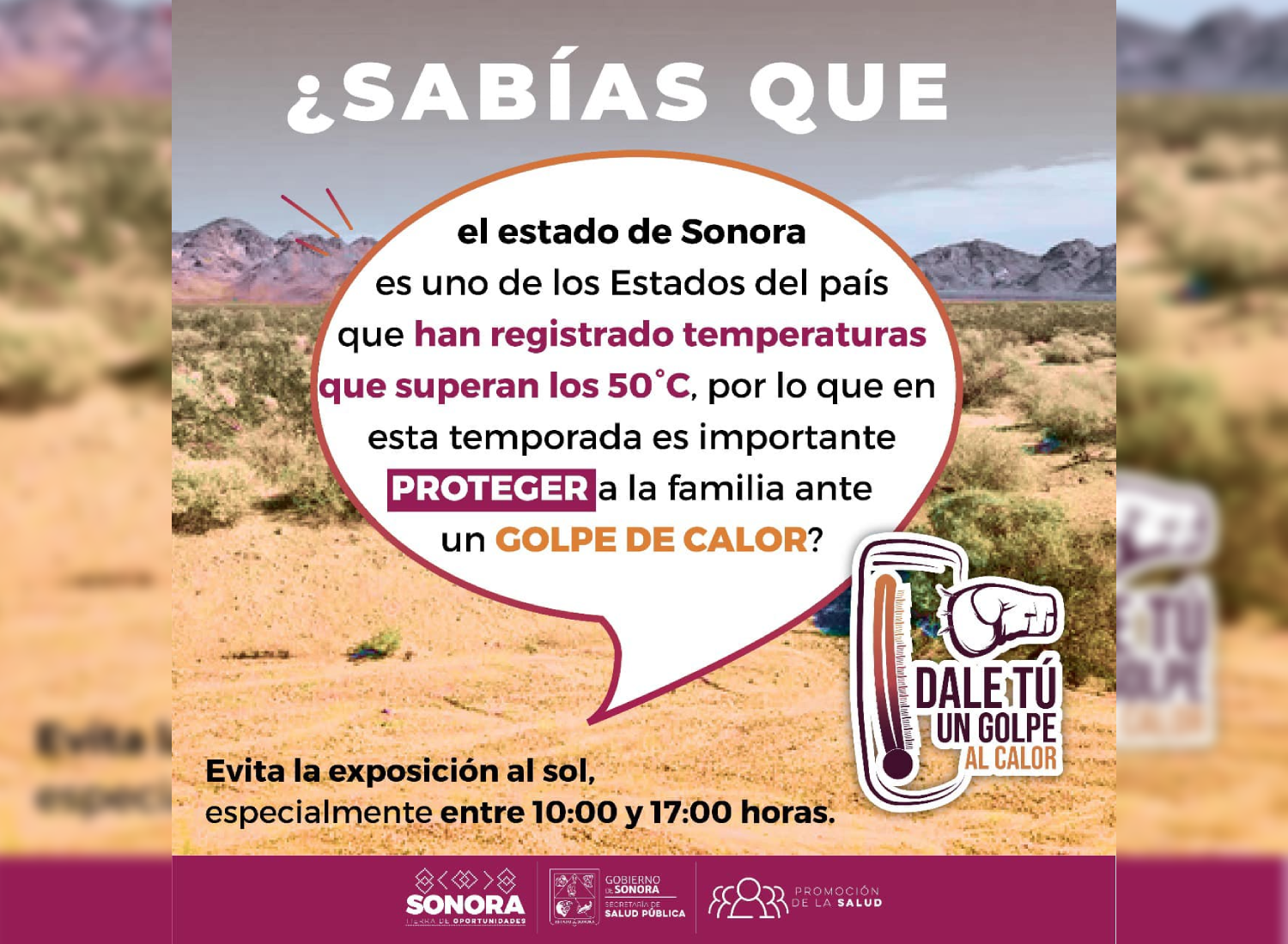 Capacita Salud Sonora a sectores públicos y privados para prevenir enfermedades asociadas al calor